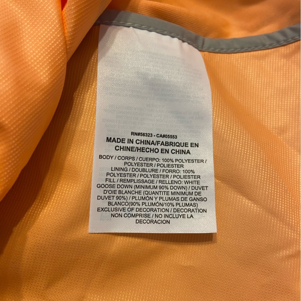 NWT NIKE AEROLOFT 800 DOWN FLASH RUNNING GILET VEST SIZE S (799849 835) orange - Picture 6 of 6